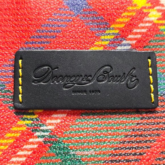 UNUSED Dooney & Bourke Plaid Leather Tote Bag Shopper With Dustbag - Picture 7 of 16